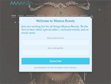 Tablet Screenshot of mamzabeauty.com